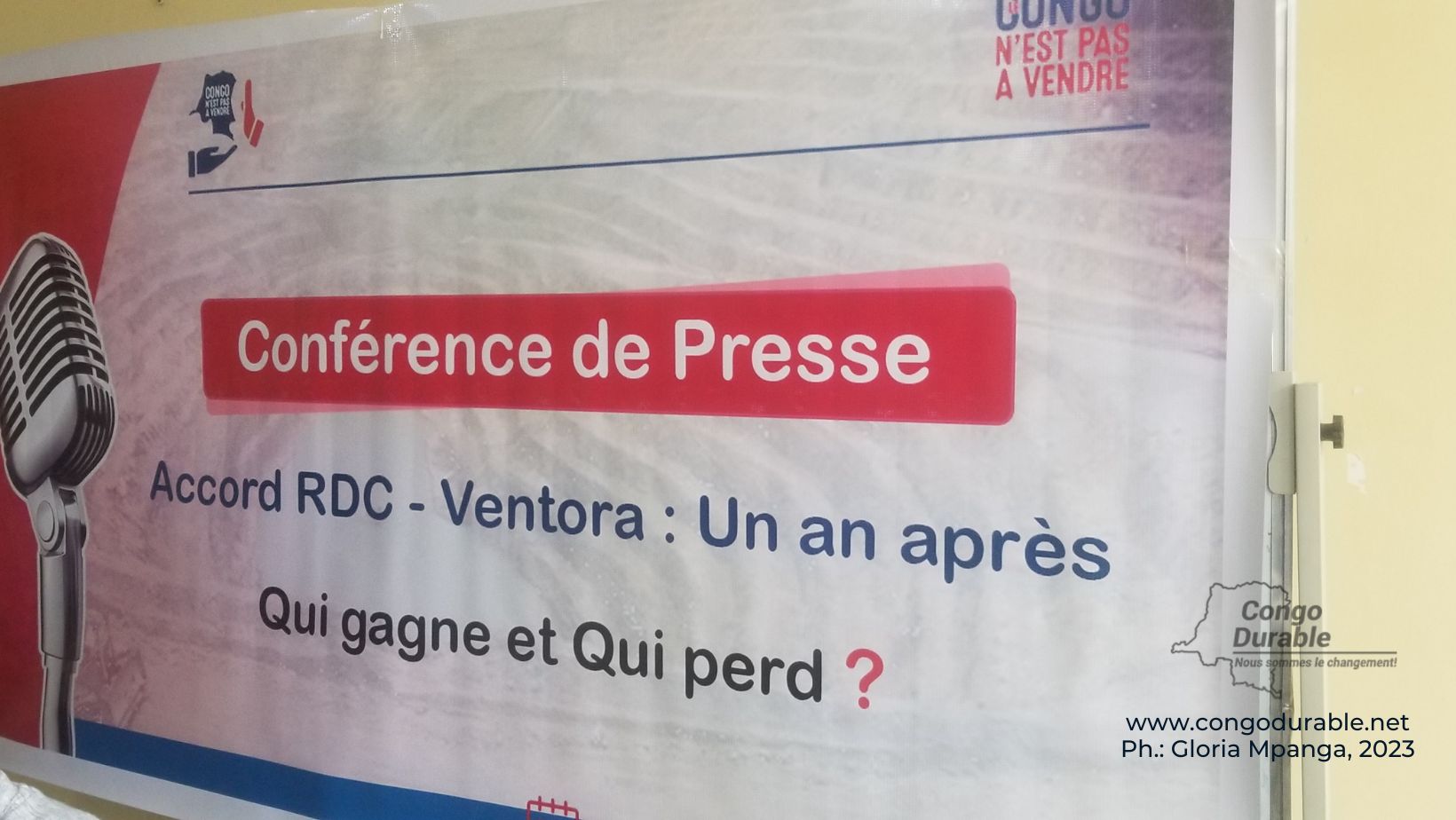 Conférence de presse sur accord RDC-Ventora